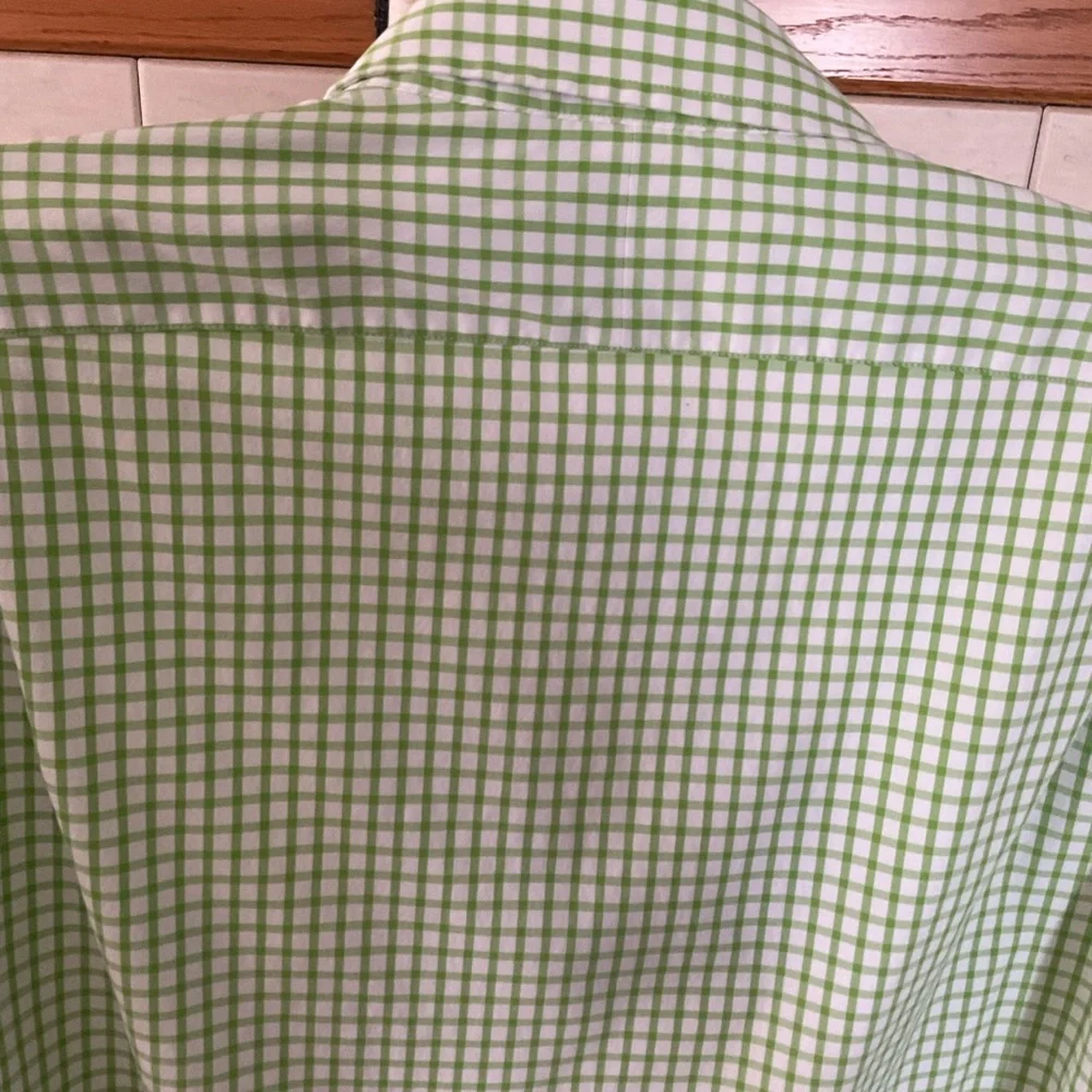 Polo Ralph Lauren Performance Green/White Check Long Sleeve Men’s Shirt,…